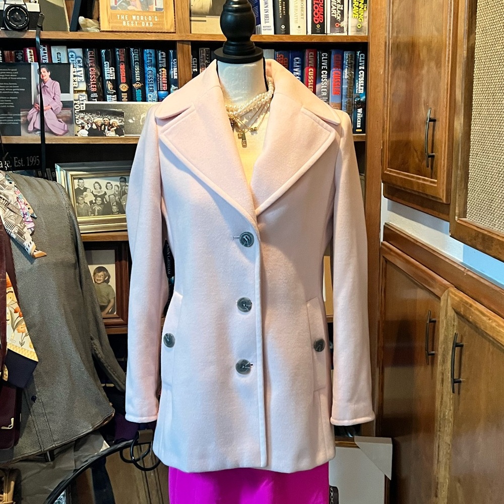 Calvin Klein Light Pink Pea Coat